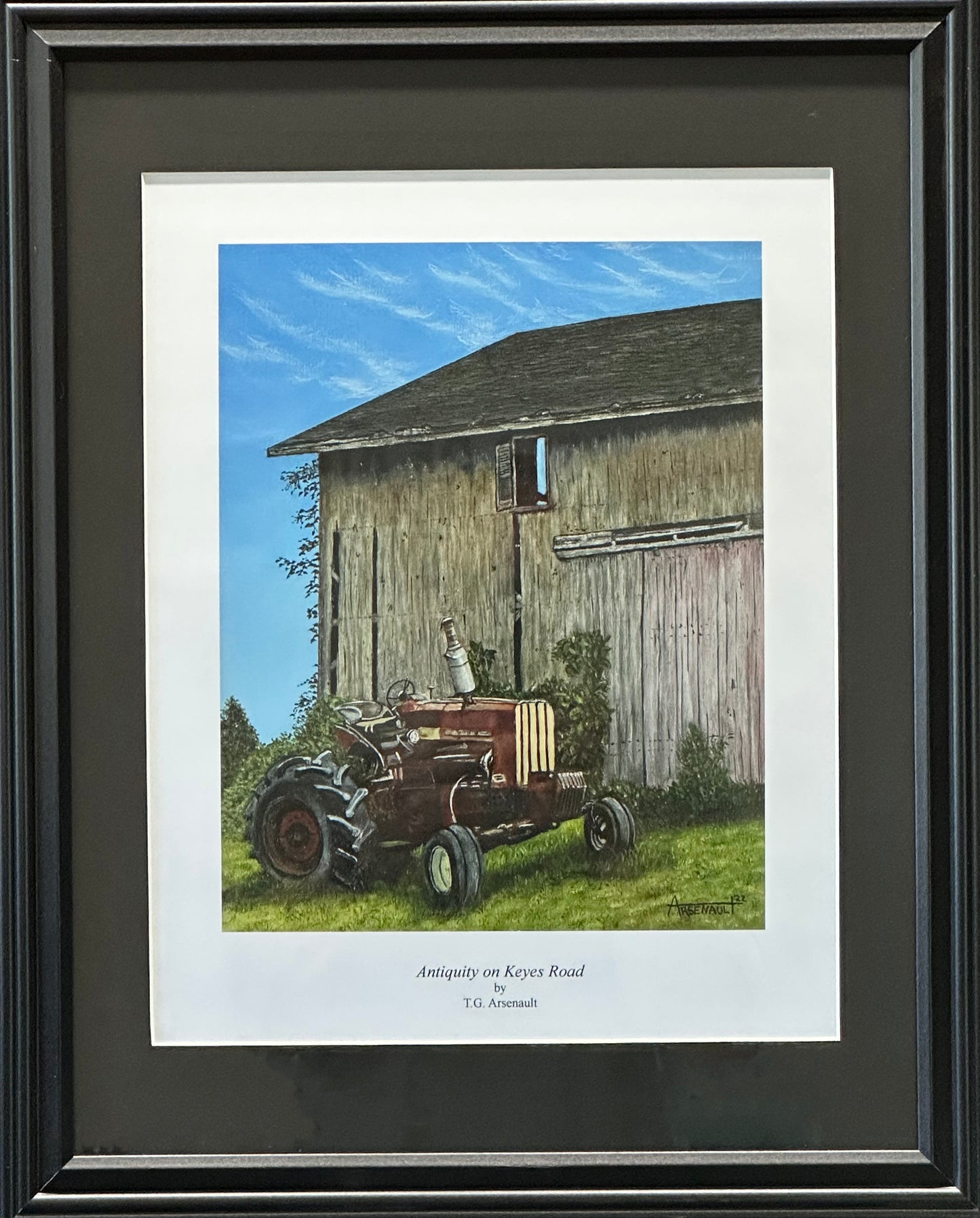 Matted and Framed
